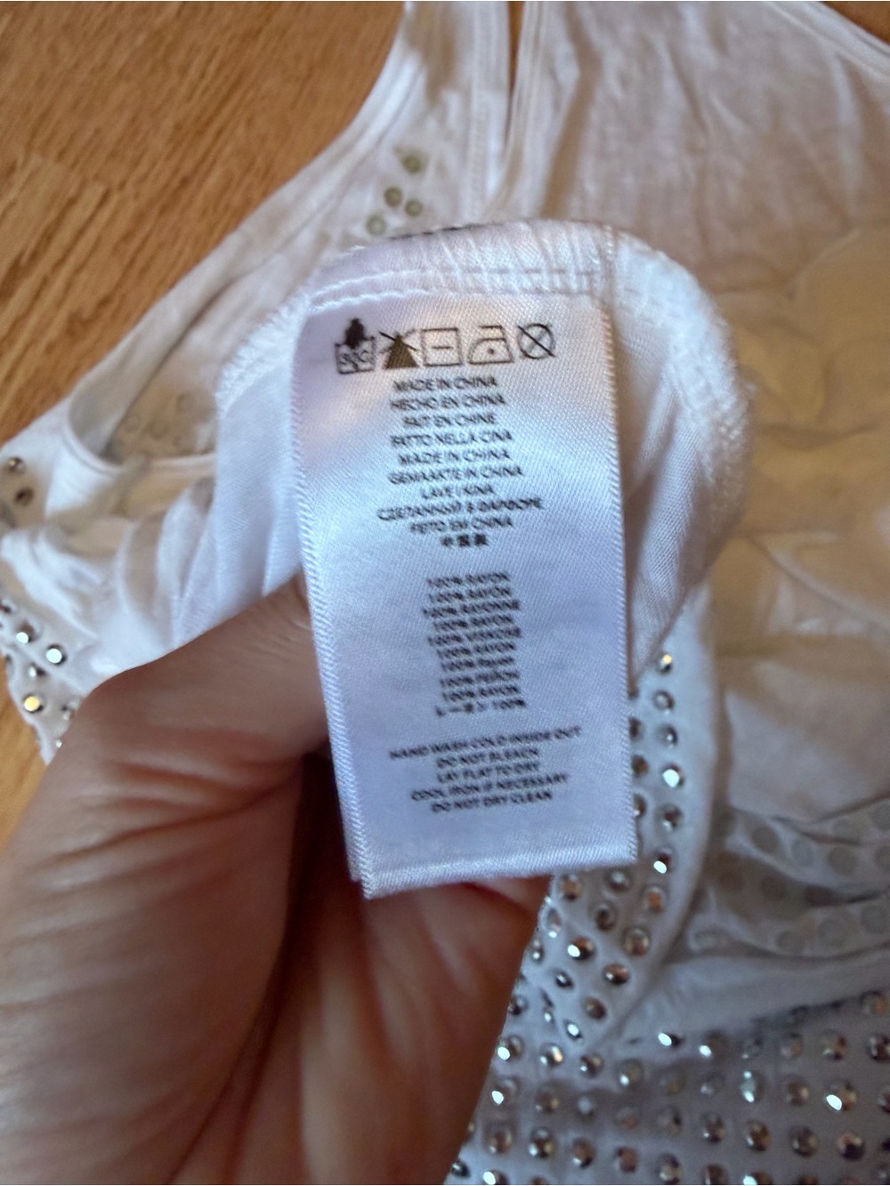 Michael Kors White Studded Tank Top - Picture 4 of 4